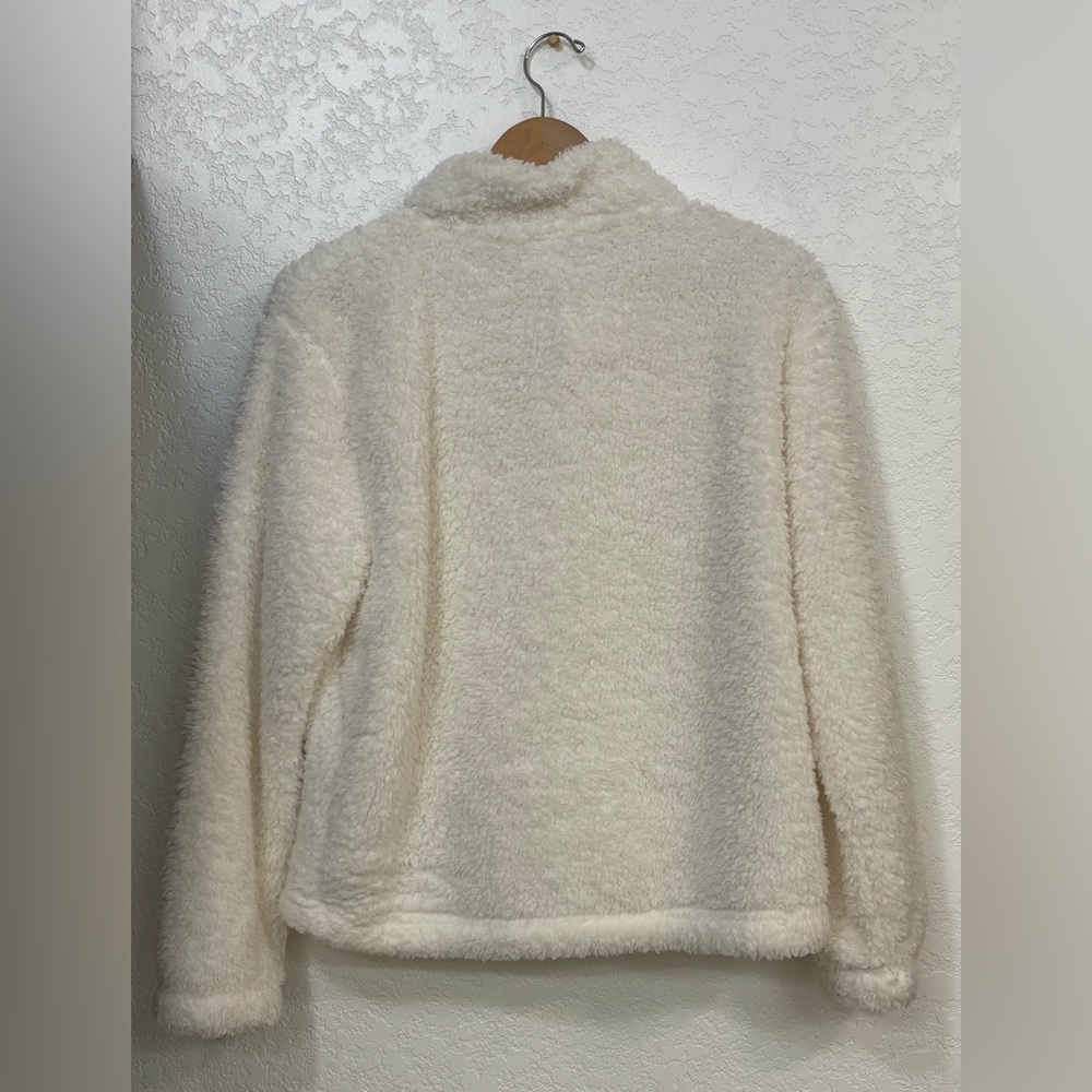 ❄️ GAP Brand | Winter White, 1/4 Zip Pullover Jacket, Medium, Soft, EUC - Picture 3 of 16